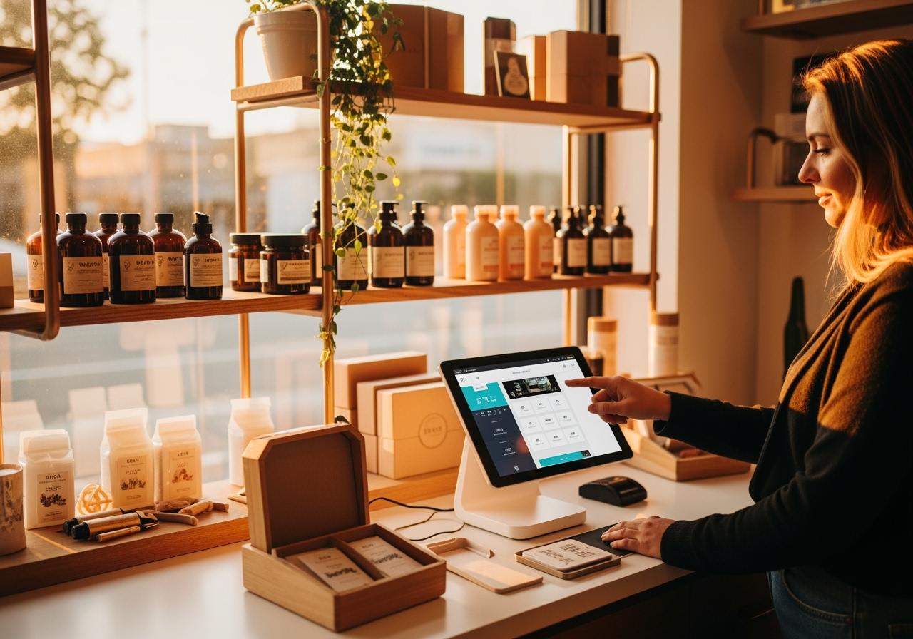 Entrepreneur packaging products for shipping